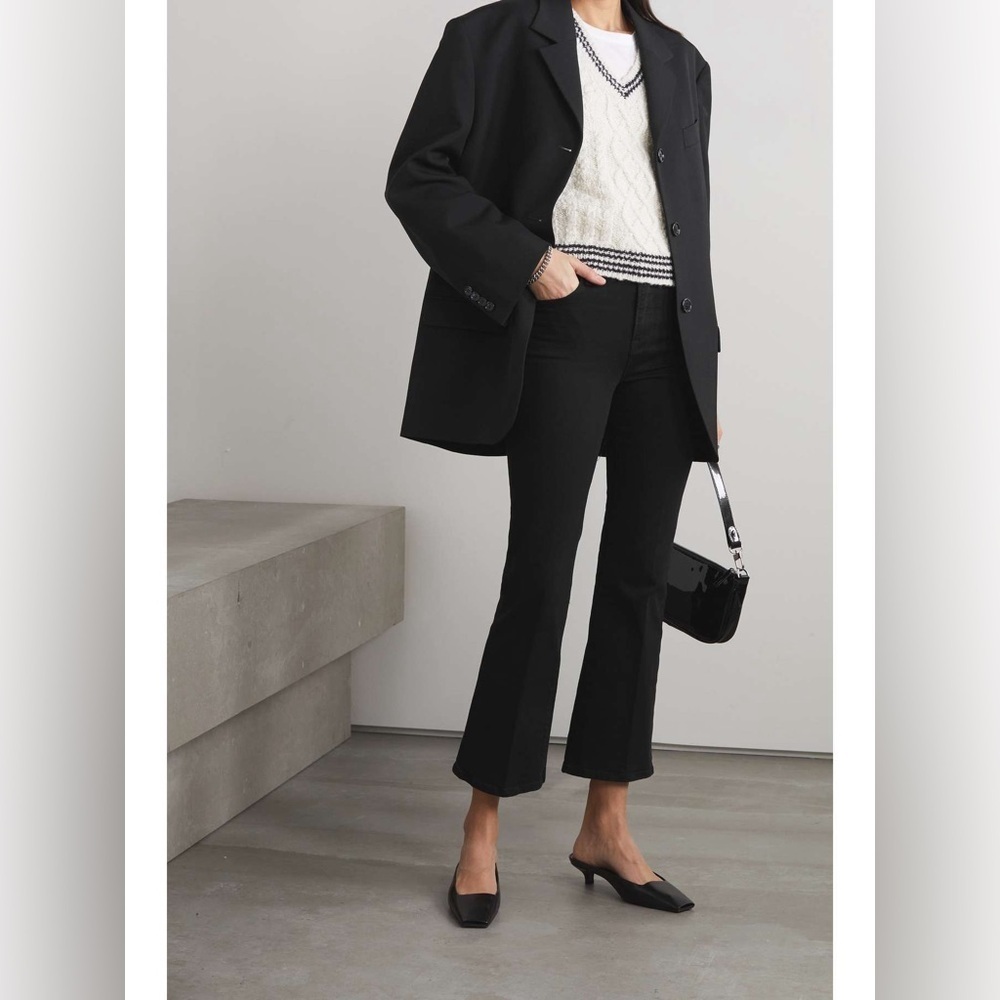 Frame Black Le Crop Mini Boot, size 26